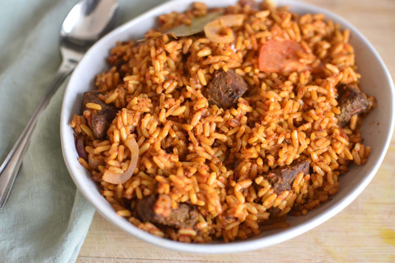 Jollof Rice with Beef